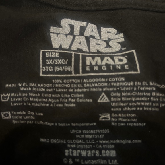 Star Wars Luke Battles Darth Vader Retro Comic Cover Adult T-Shirt Men NEW w/Tag - Picture 8 of 8